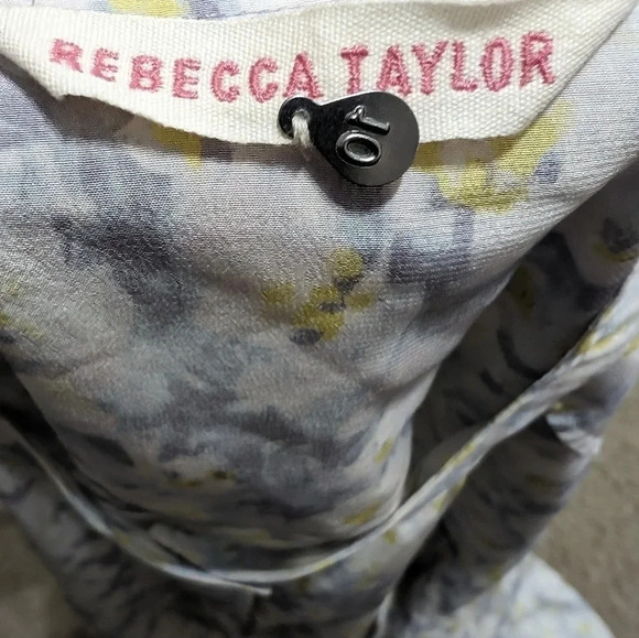 Moving Sale! 💘 Rebecca Taylor Silk Floral Popover Blouse - Picture 6 of 7